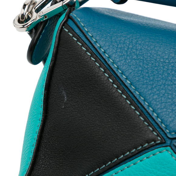 Pre-Loved LOEWE Mini Tricolor Calfskin Puzzle Satchel - Picture 10 of 12